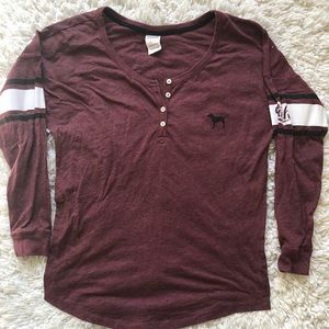 PINK oversized Henley